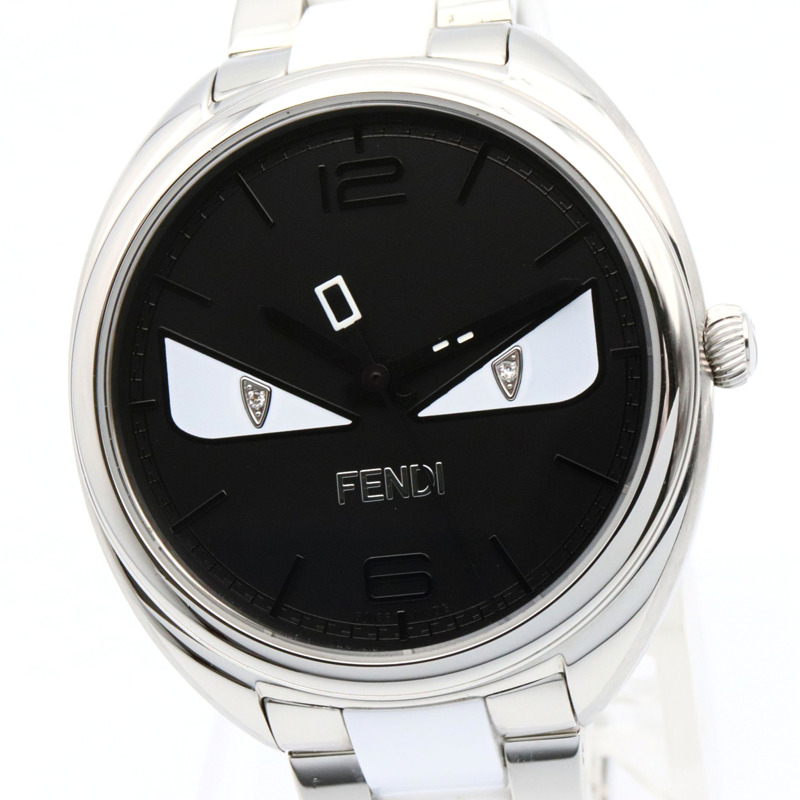 Fendi Bugs Monster腕錶，不鏽鋼材質，女士款，黑色，21000公尺防水-2