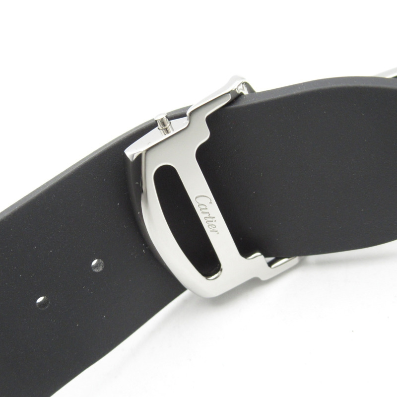 卡地亞 Santos de Chronograph XL 男士腕錶，不鏽鋼錶殼，橡膠錶帶，灰色 (WSSA0078)-23