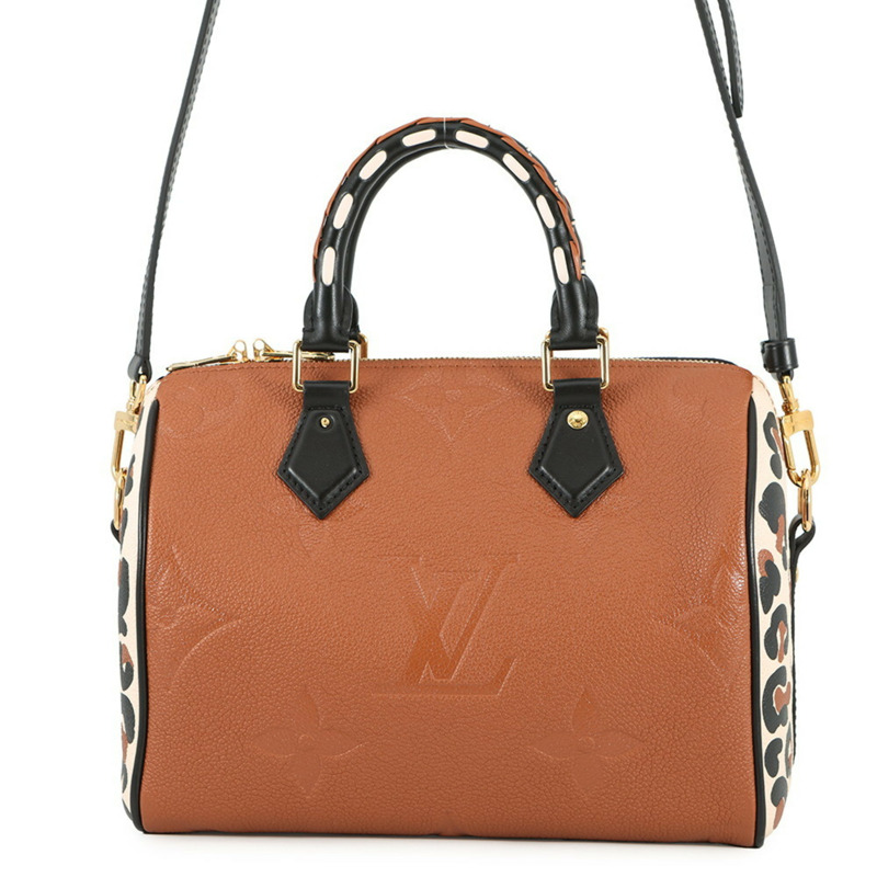路易威登 Monogram Empreinte Speedy Bandouliere 25 手提包 M45840 2way 肩包 豹紋 2021-0