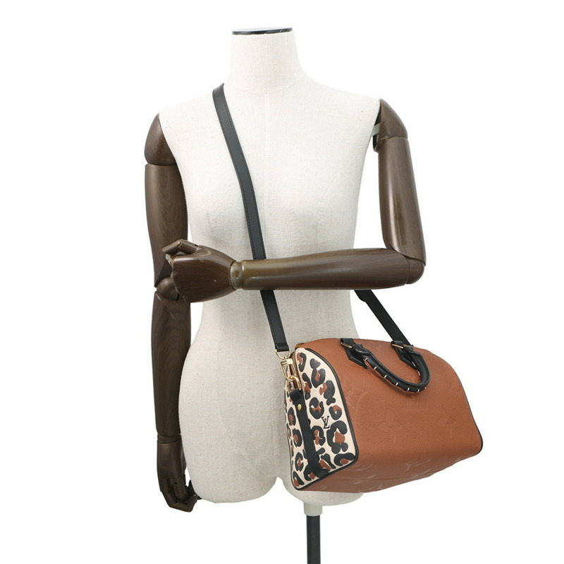 路易威登 Monogram Empreinte Speedy Bandouliere 25 手提包 M45840 2way 肩包 豹紋 2021-4