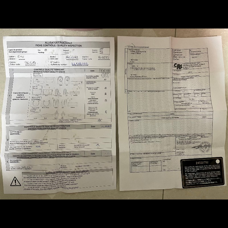 chanel鱷魚皮淺紅色cf25口蓋包 近全新收藏品-21