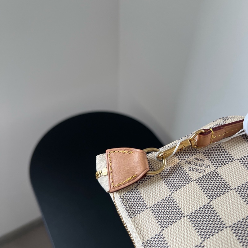 lv白棋盤格大麻將，配皮乾淨，無配件，成色超新-7