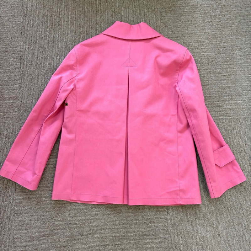 99 新 lv路易威登 粉色風衣短外套 尺碼34碼 吊牌在-1