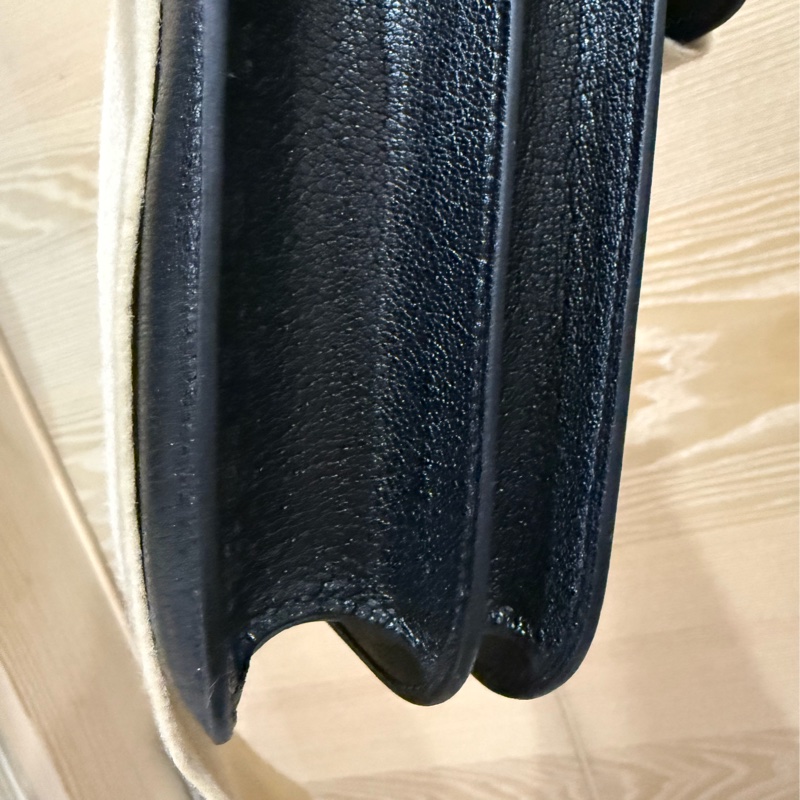 愛馬仕Hermes康康Constance mini 19 黑金W刻-4