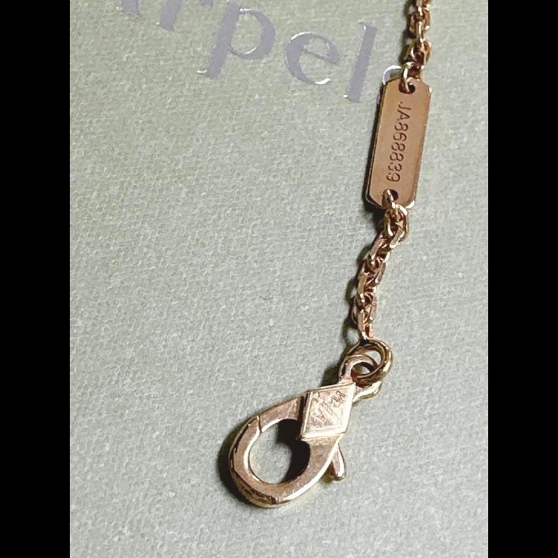 vca蝴蝶白母貝項鏈 近全新實品超美-13