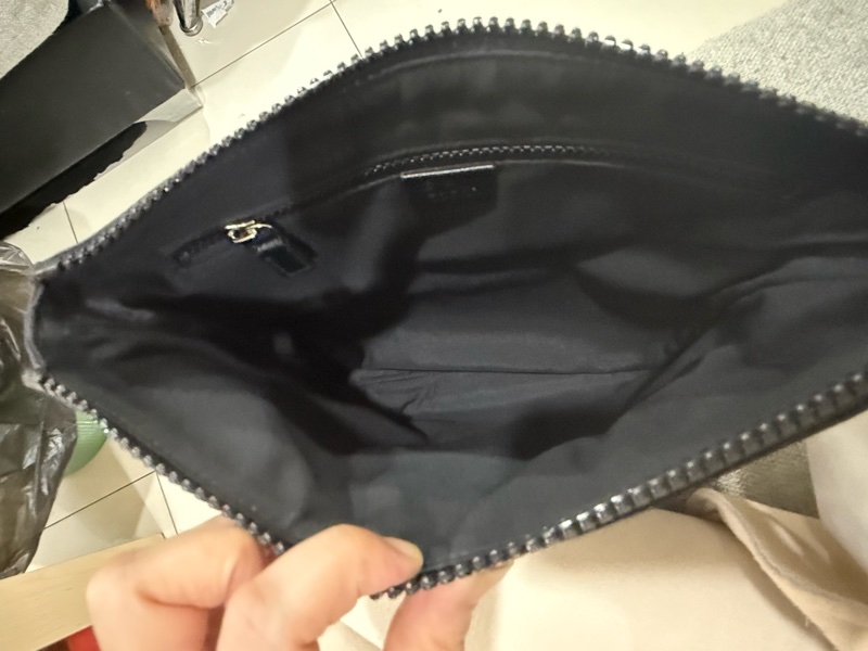 GUCCI 經典雙G緹花緞面尼龍單肩斜挎包 30x29cm-9