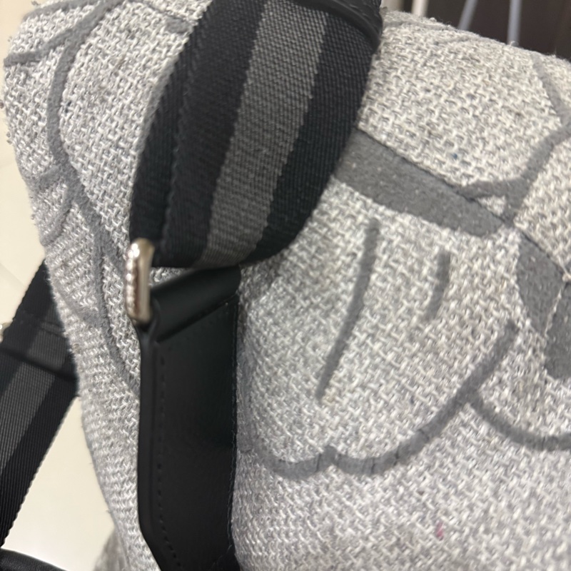 GUCCI 經典雙G緹花緞面尼龍單肩斜挎包 30x29cm-13