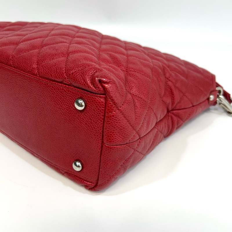 ❤️香奈兒2wayhobo紅色CHANEL銀釦小牛皮HOBO肩背包A66803-13