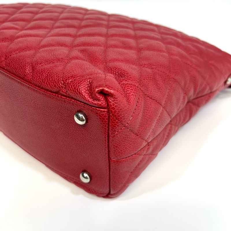 ❤️香奈兒2wayhobo紅色CHANEL銀釦小牛皮HOBO肩背包A66803-14