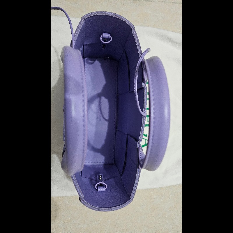 BV 葆碟 Mini Arco Tote Bag 迷你手提托特包可斜咩 薰衣草紫色 羊皮意大利製造-25