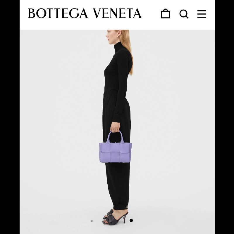 BV 葆碟 Mini Arco Tote Bag 迷你手提托特包可斜咩 薰衣草紫色 羊皮意大利製造-2