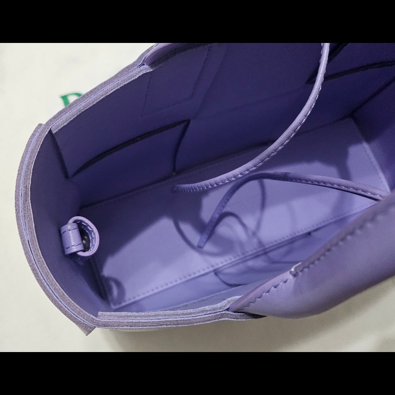 BV 葆碟 Mini Arco Tote Bag 迷你手提托特包可斜咩 薰衣草紫色 羊皮意大利製造-14