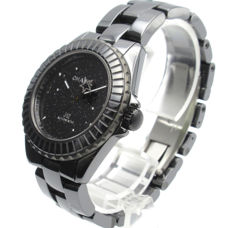 香奈兒 J12 星際腕錶，男士，黑色，陶瓷，H7989-1