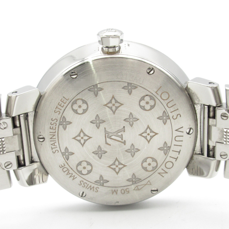 路易威登 Tambour Slim MM 女士腕錶，不銹鋼材質，銀色，型號 Q13MJ-5