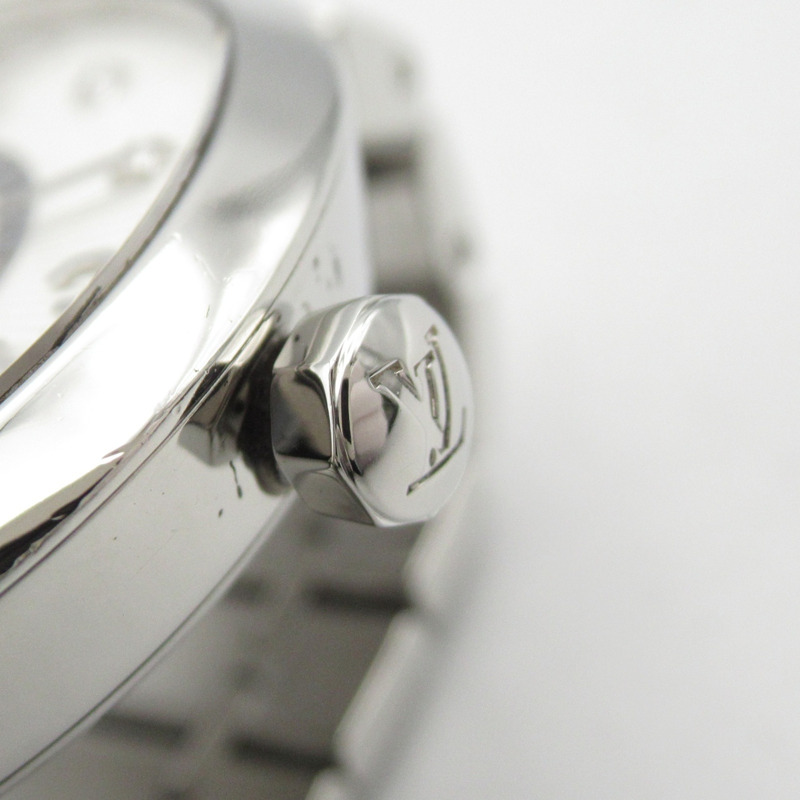 路易威登 Tambour Slim MM 女士腕錶，不銹鋼材質，銀色，型號 Q13MJ-6