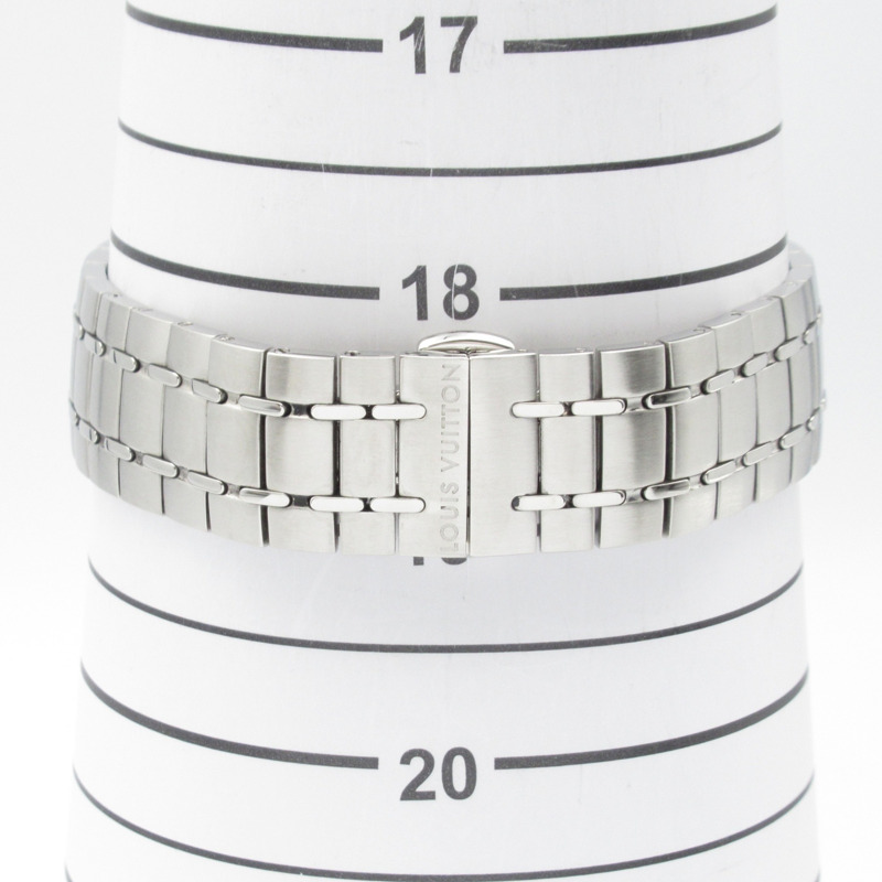 路易威登 Tambour Slim MM 女士腕錶，不銹鋼材質，銀色，型號 Q13MJ-7