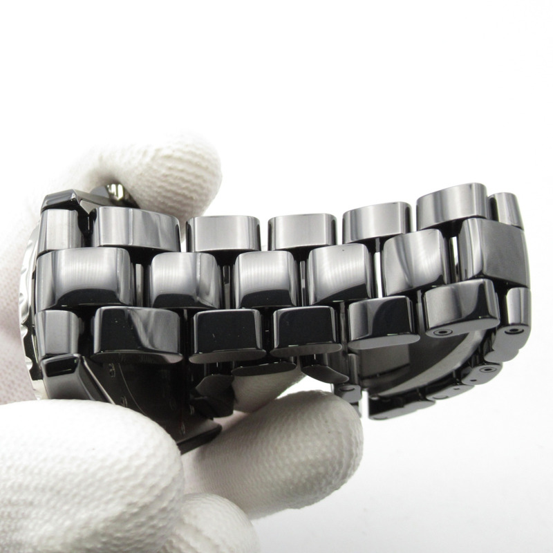 香奈兒 J12 Firth de Lune 陶瓷男士腕錶，黑色，H3406-8