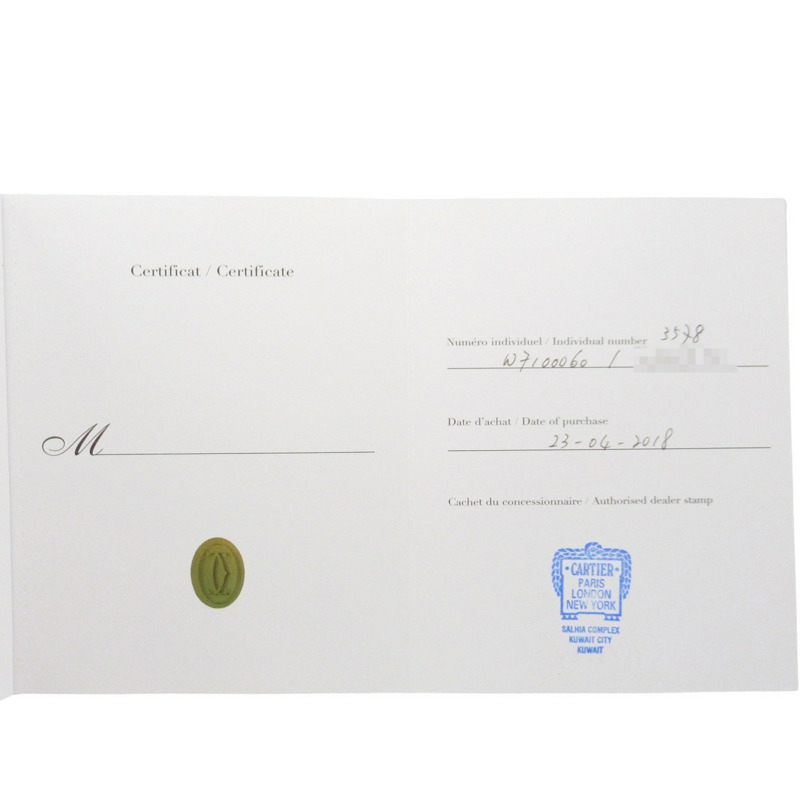 卡地亞 Calibre de Chronograph 計時腕錶，不鏽鋼和皮革錶帶，男士，黑色，W7100060-8