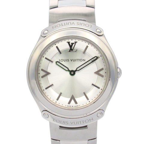 路易威登 Fifty Five 女士不鏽鋼腕錶，銀色，Q6J00