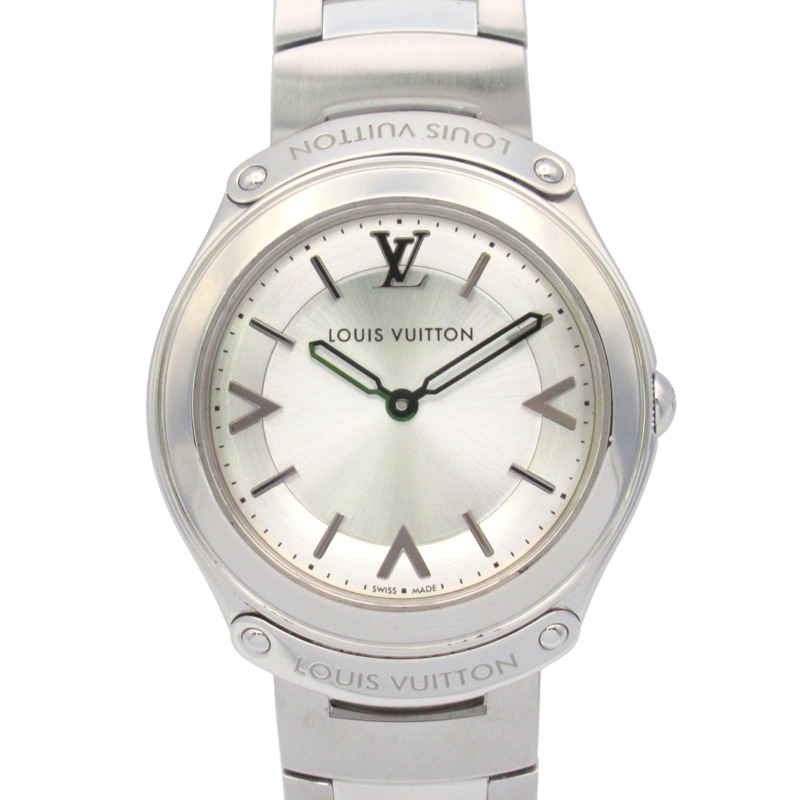 路易威登 Fifty Five 女士不鏽鋼腕錶，銀色，Q6J00-0