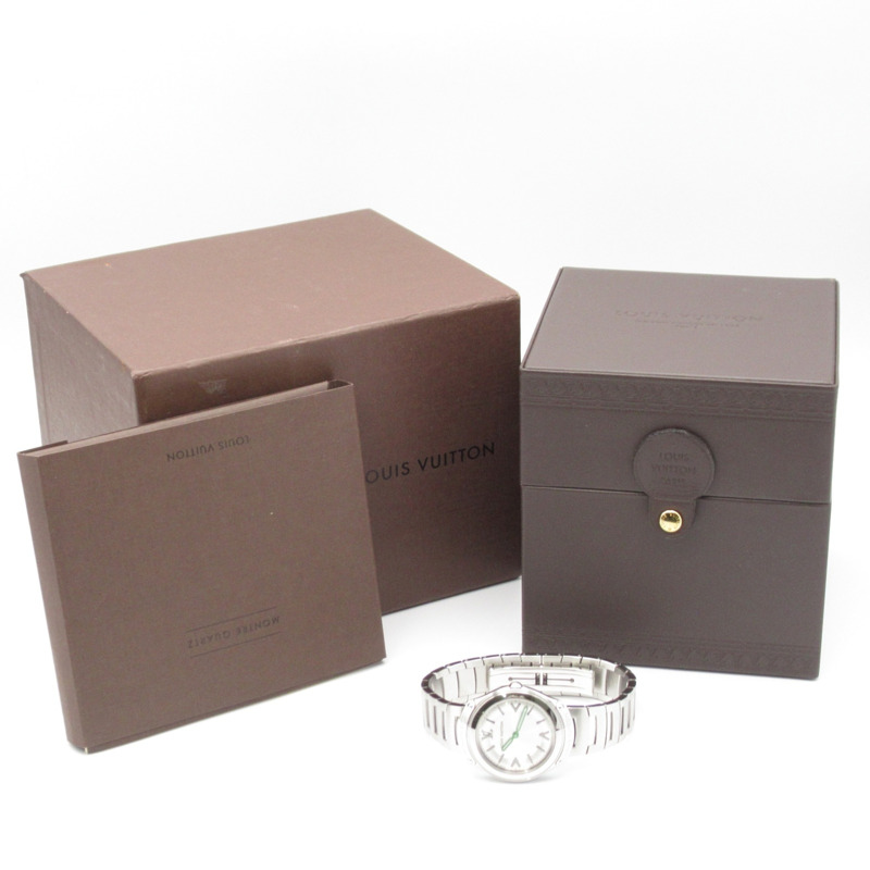 路易威登 Fifty Five 女士不鏽鋼腕錶，銀色，Q6J00-9