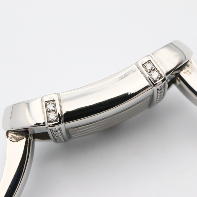 Gucci 6800L 女士白色不鏽鋼鑲鑽腕錶，附錶殼-9
