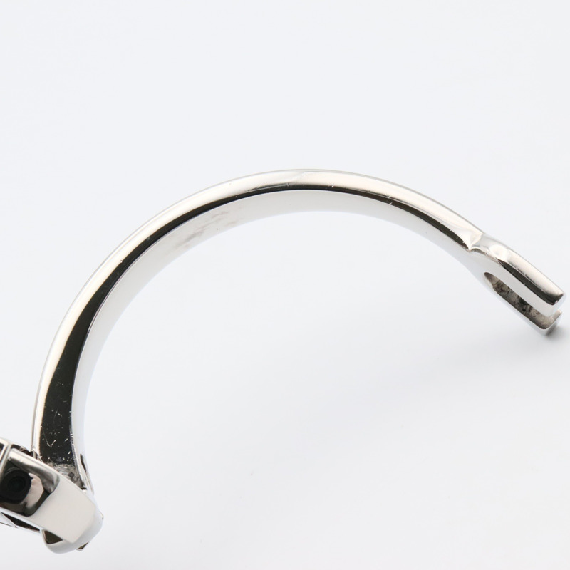 Gucci 6800L 女士白色不鏽鋼鑲鑽腕錶，附錶殼-11