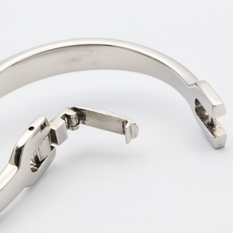 Gucci 6800L 女士白色不鏽鋼鑲鑽腕錶，附錶殼-14