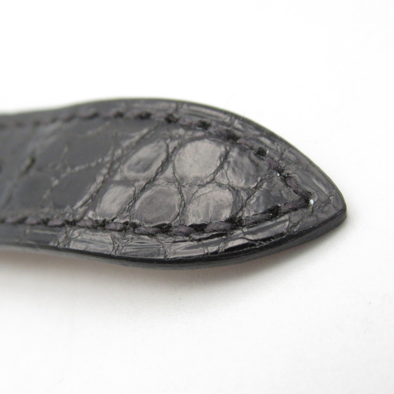 愛馬仕 H Watch PM 女士腕錶，18K 玫瑰金錶帶，皮革錶帶，黑色，型號 HH1.270b-14