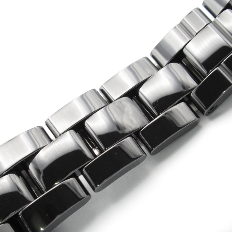 香奈兒 J12 12P 鑽石腕錶，陶瓷錶殼，鑲鑽，男士腕錶，黑色，H5702-23