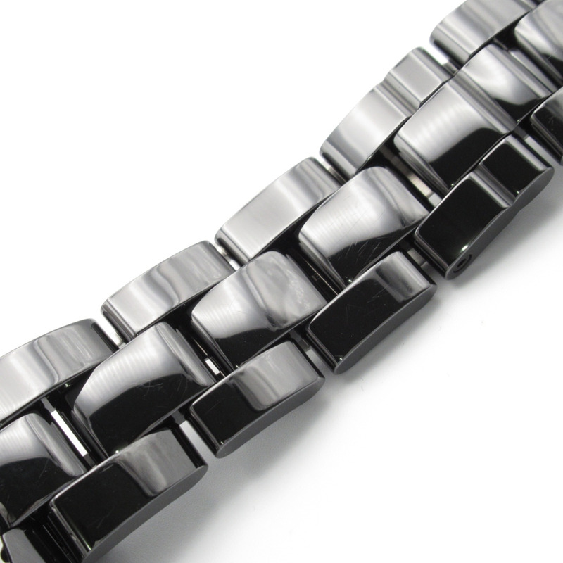 香奈兒 J12 12P 鑽石腕錶，陶瓷錶殼，鑲鑽，男士腕錶，黑色，H5702-25