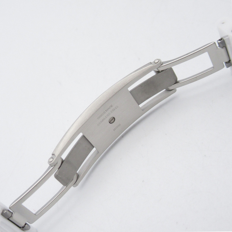 香奈兒 J12-20 12P 鑲鑽腕錶，陶瓷錶殼，男士，白色，H6476-12