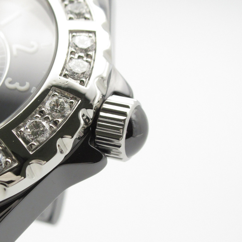 香奈兒 J12 鑽石錶圈腕錶，陶瓷錶殼，鑲鑽，男士腕錶，黑色，H1174-5