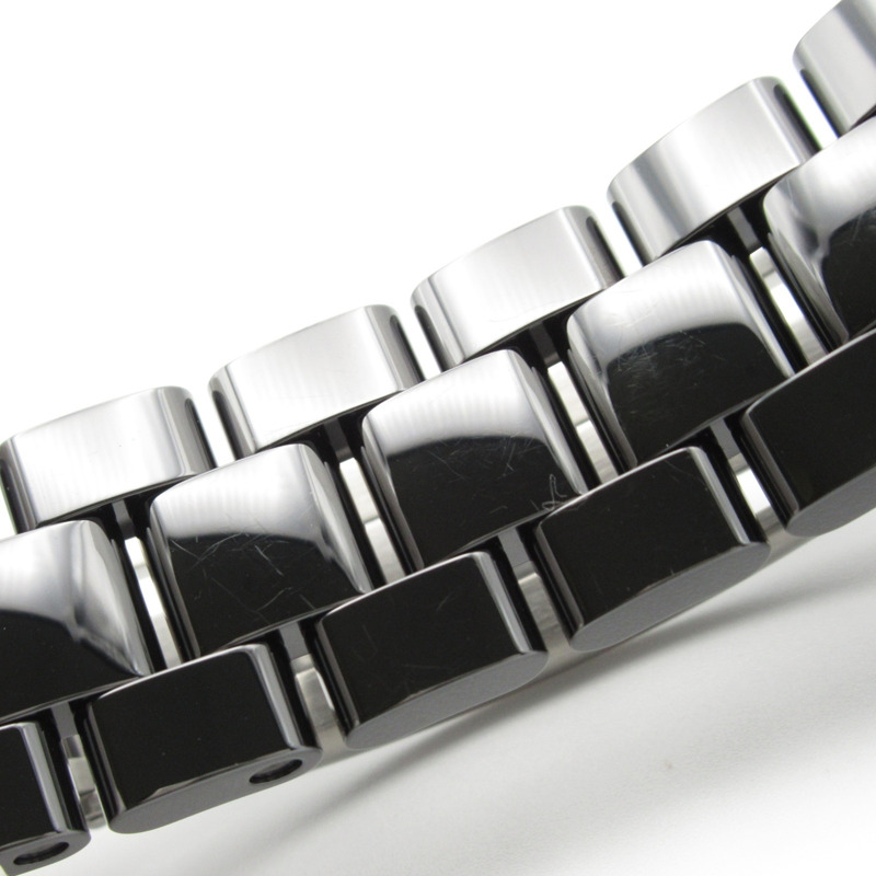 香奈兒 J12 鑽石錶圈腕錶，陶瓷錶殼，鑲鑽，男士腕錶，黑色，H1174-12