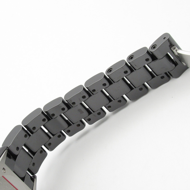 香奈兒 J12 鑽石錶圈腕錶，陶瓷錶殼，鑲鑽，男士腕錶，黑色，H1174-13