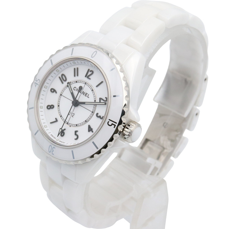 香奈兒 J12 陶瓷腕錶，女士，白色，H5698-1