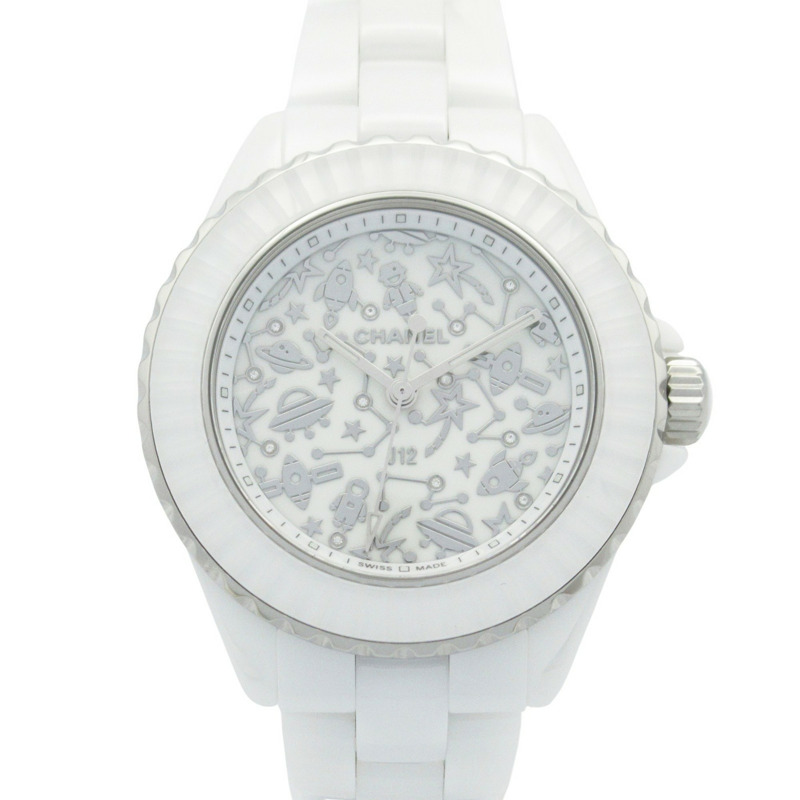 香奈兒 J12 Cosmic 女士腕錶，白色，陶瓷，H7990-0