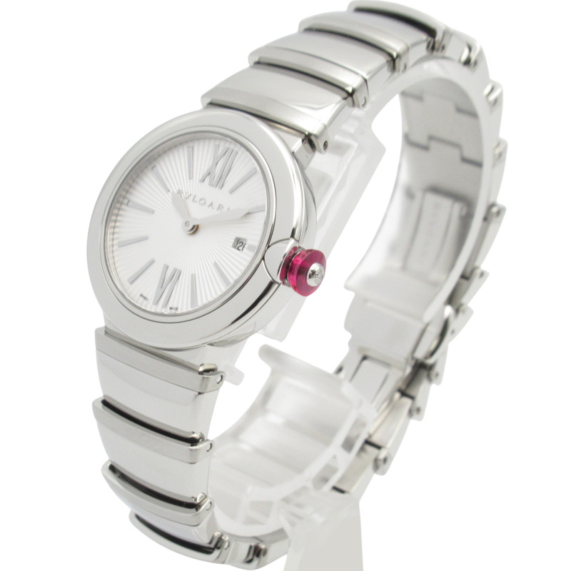 寶格麗 Lucea 系列不鏽鋼女士腕錶，銀色，LU28C6SSD-1