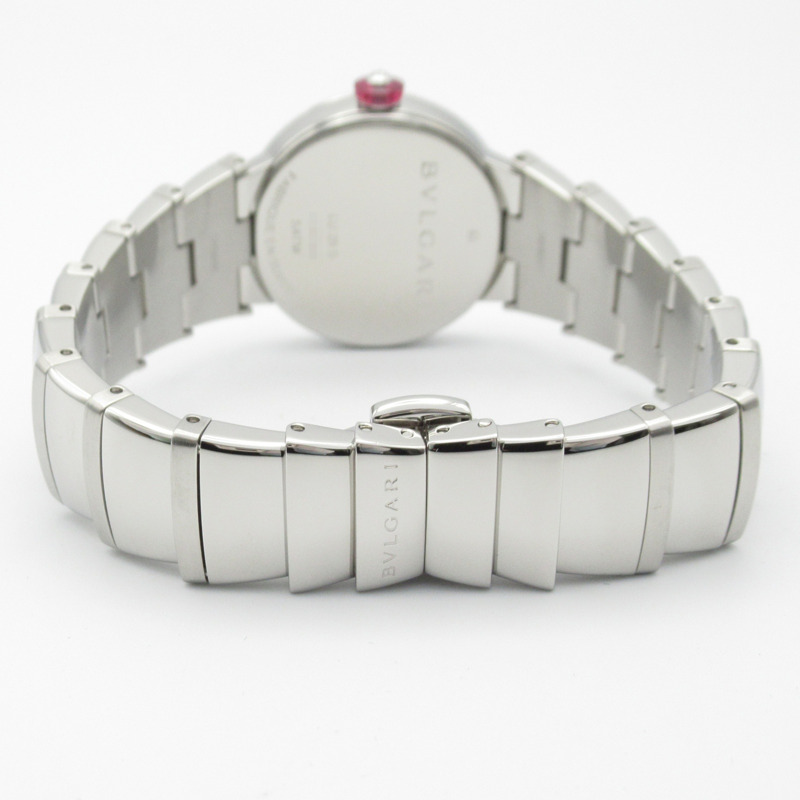 寶格麗 Lucea 系列不鏽鋼女士腕錶，銀色，LU28C6SSD-3