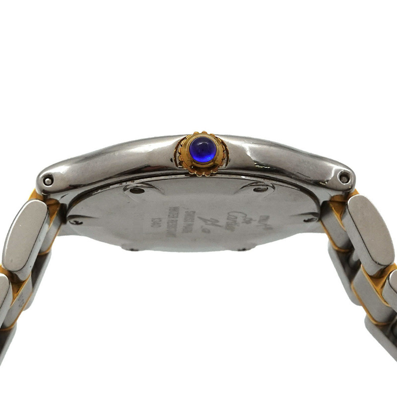 卡地亞 Must 21 Vantianne 雙色腕錶 W10075R6 女士銀色石英錶-5