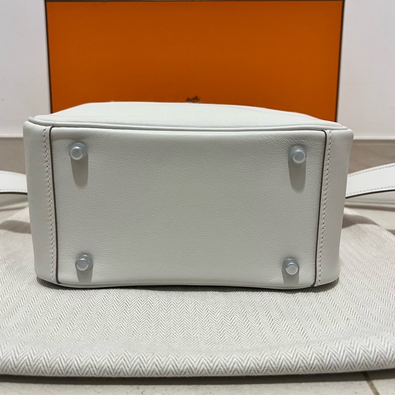 Hermes愛馬仕Mini Lindy I 一代 珍珠灰 Swift-7