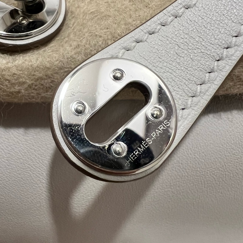 Hermes愛馬仕Mini Lindy I 一代 珍珠灰 Swift-9