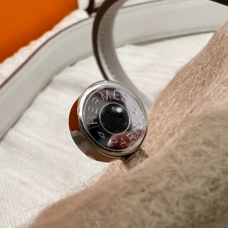 Hermes愛馬仕Mini Lindy I 一代 珍珠灰 Swift-10