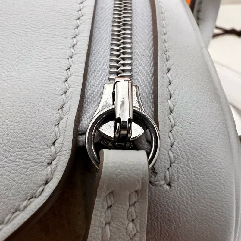 Hermes愛馬仕Mini Lindy I 一代 珍珠灰 Swift-11