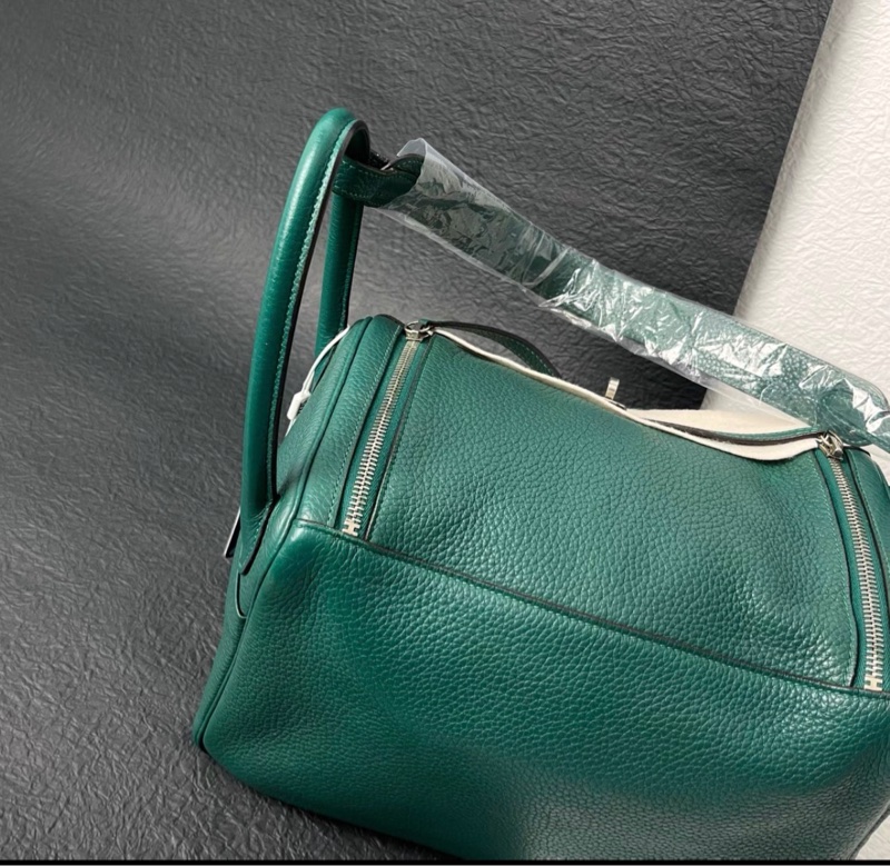 Hermes  孔雀綠 銀扣 lindy30-1