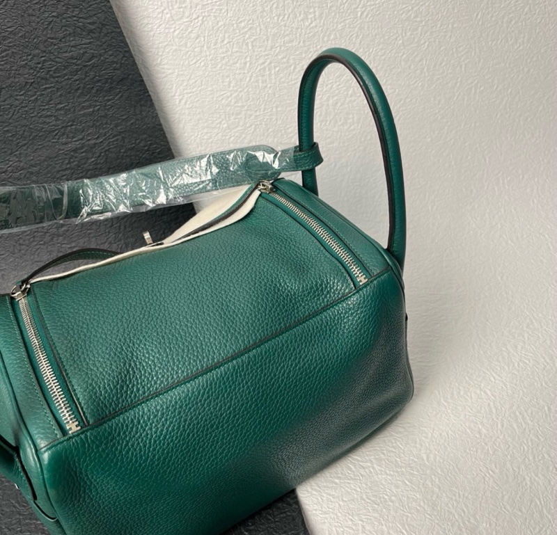 Hermes  孔雀綠 銀扣 lindy30-4