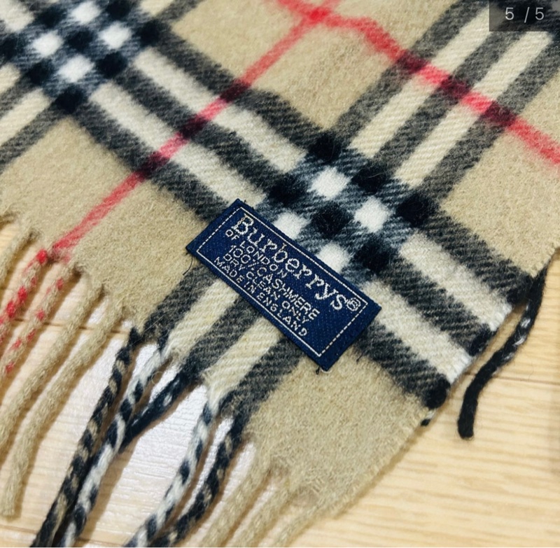 BURBERRY經典格紋羊絨圍巾✨-4