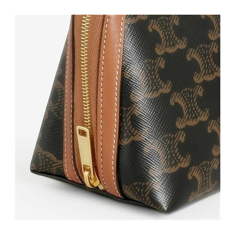 CELINE Triomphe 鏈條手拿包 小羊皮-5