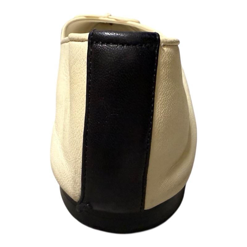 Chanel 95新 羊皮黑白平地鞋 37.5號-9