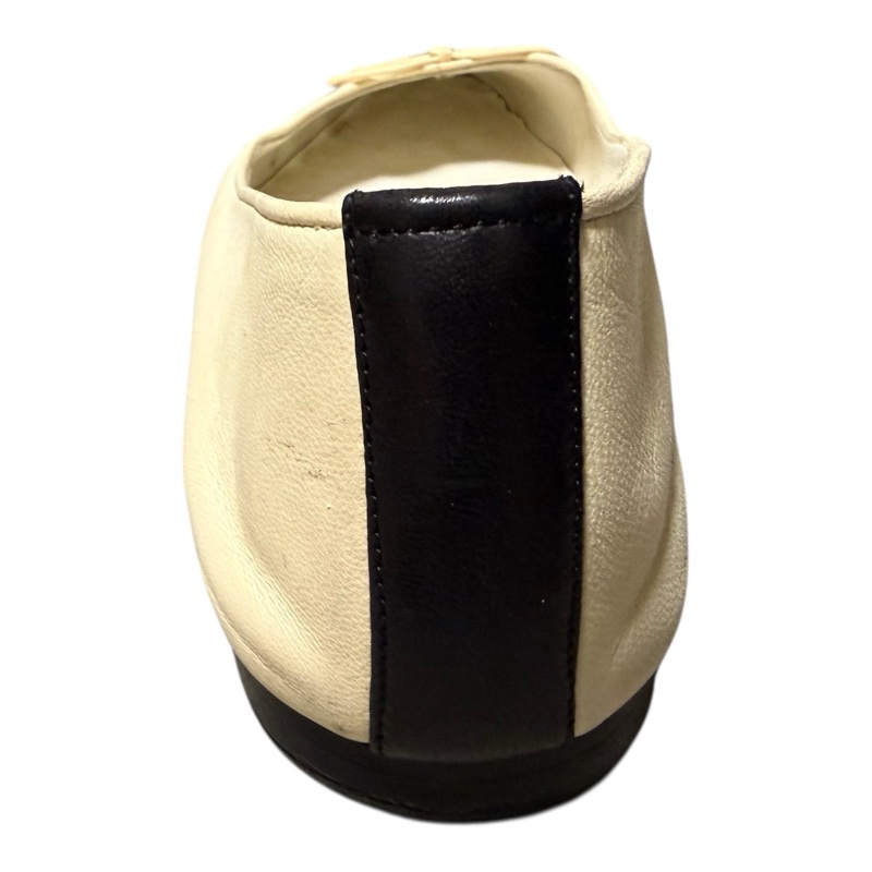 Chanel 95新 羊皮黑白平地鞋 37.5號-10